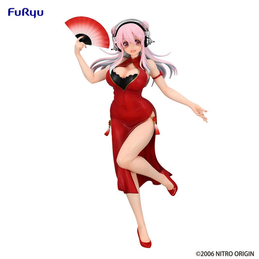 Super Sonico Trio-Try-iT PVC Statua China Dress Ver. 21 cm