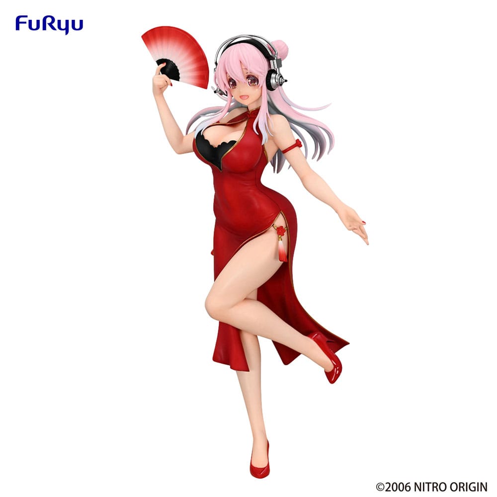 Super Sonico Trio-Try-iT PVC Statua China Dress Ver. 21 cm