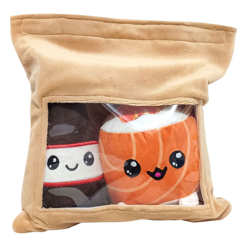Yummis Together Plush Figures 2 Pack Uramaki & Soia in Take Away Bag 21 cm