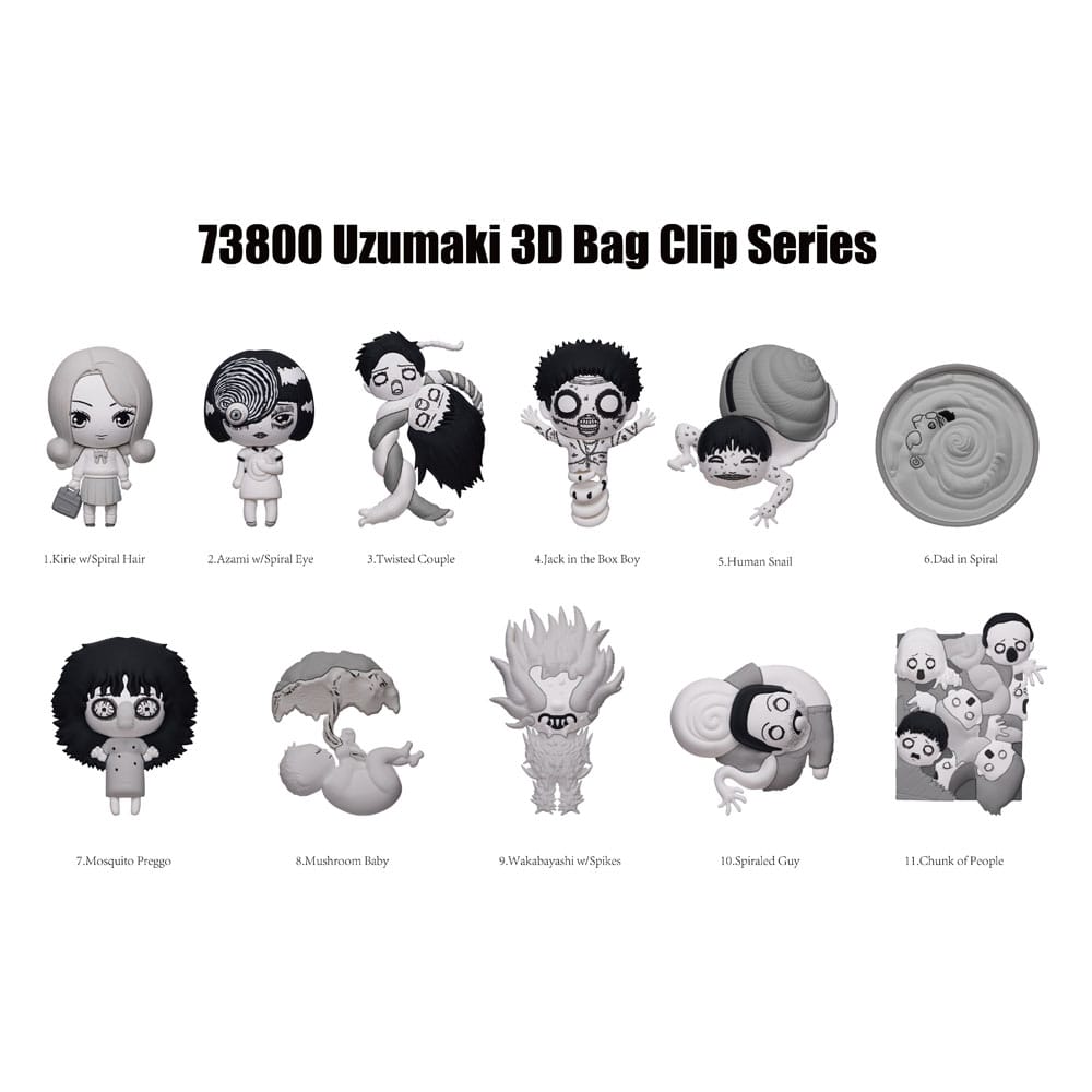 Uzumaki 3D PVC Bag Clips Series 1 Portachiavi Mystery