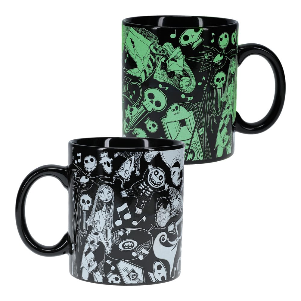 Nightmare Before Christmas Shaped Mug Tazza Glow in the Dark