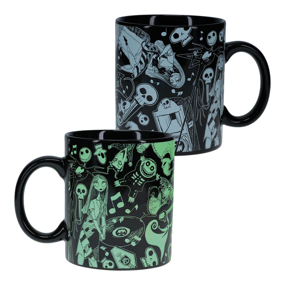 Nightmare Before Christmas Shaped Mug Tazza Glow in the Dark