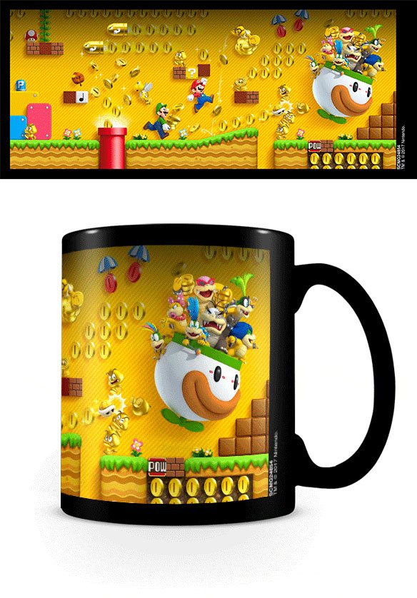 SCMG24854 - SUPER MARIO - TAZZA HEAT CHANGE - GOLD COIN RUSH