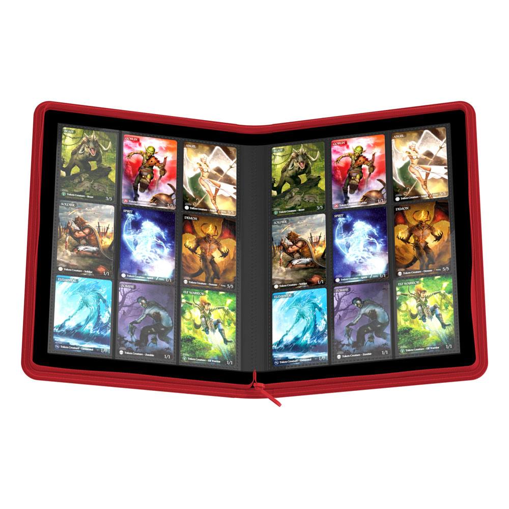 Ultimate Guard Zipfolio 360 18-Pocket Xenoskin - RED ❤️