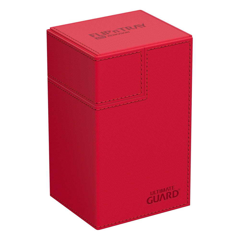 PORTA MAZZO - Ultimate Guard Flip`n`Tray 80+ XenoSkin Monocolore Rosso