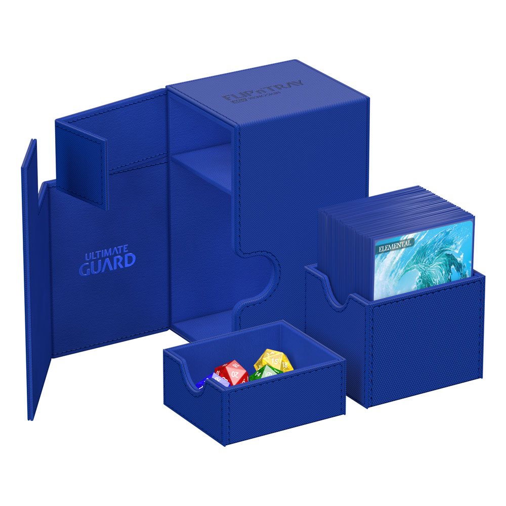 PORTA MAZZO - Ultimate Guard Flip`n`Tray 80+ XenoSkin Monocolore Blu