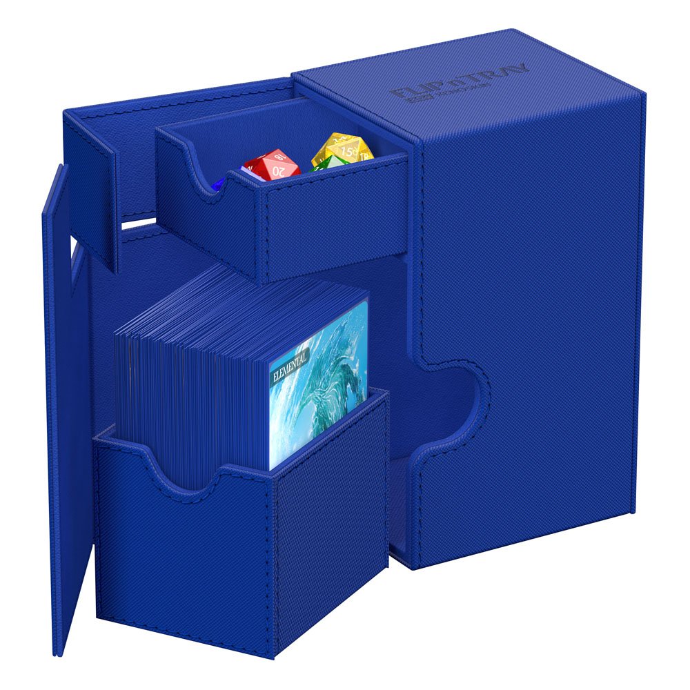 PORTA MAZZO - Ultimate Guard Flip`n`Tray 80+ XenoSkin Monocolore Blu