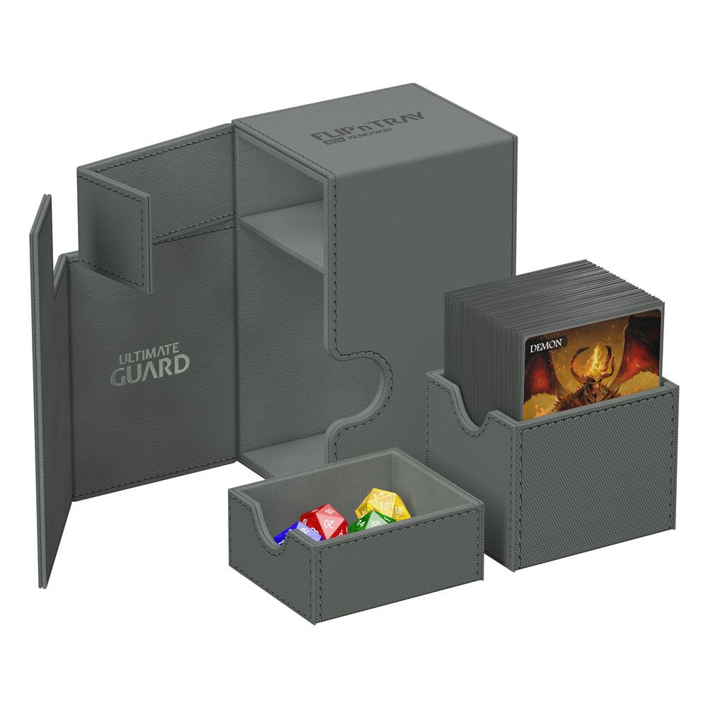PORTA MAZZO - Ultimate Guard Flip`n`Tray 80+ XenoSkin Monocolore Grigio