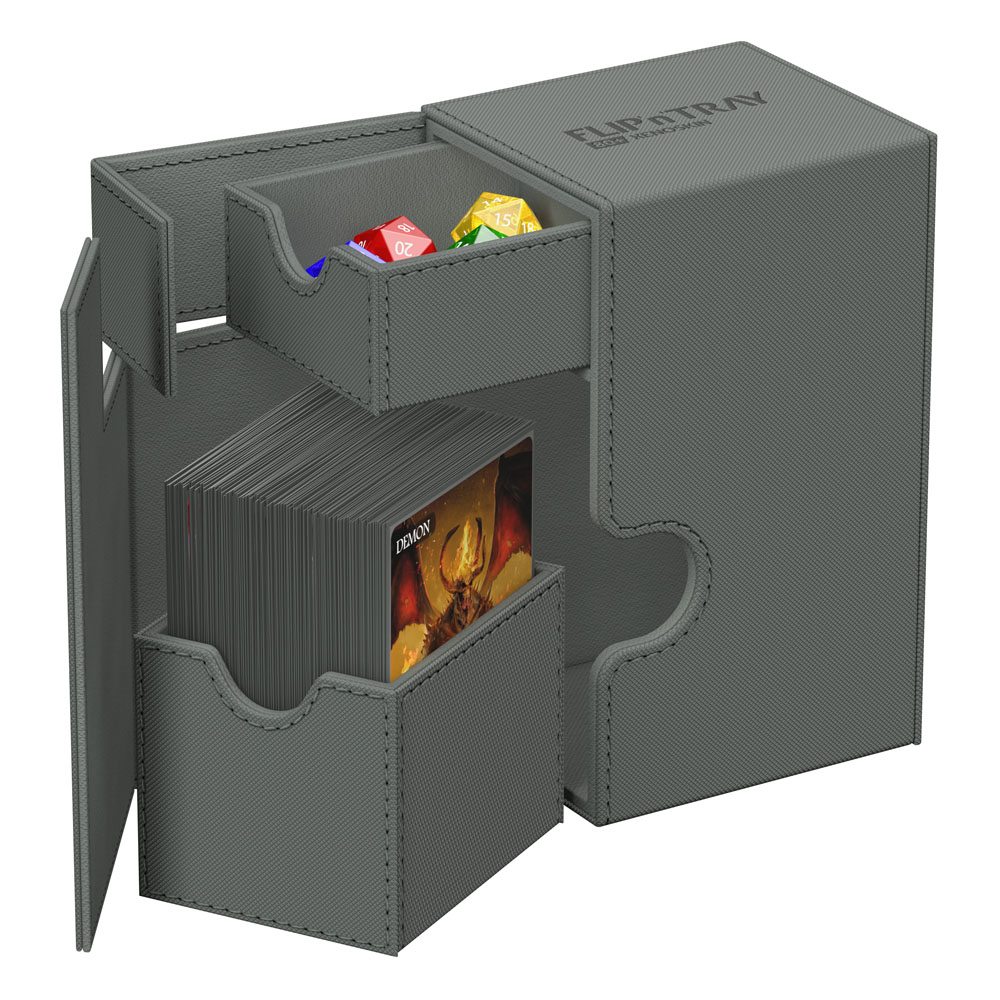 PORTA MAZZO - Ultimate Guard Flip`n`Tray 80+ XenoSkin Monocolore Grigio