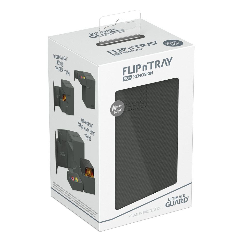 PORTA MAZZO - Ultimate Guard Flip`n`Tray 80+ XenoSkin Monocolore Grigio
