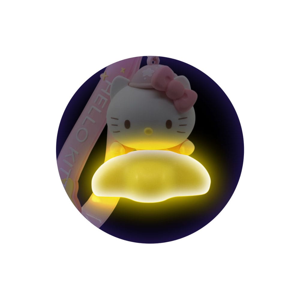 Sanrio Light-Up Star Series Portachiavi Lucina Keychain with Hand Strap Hello Kitty and Friends - HELLO KITTY