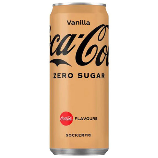 COCA COLA VANILLA ZERO , bevanda alla vaniglia da 250ml