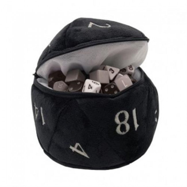 15680 - D20 PLUSH DICE BAG - BLACK