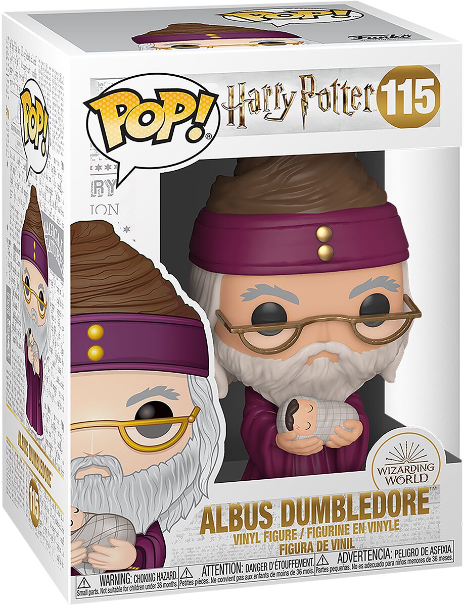 HARRY POTTER - POP FUNKO VINYL FIGURE 115 DUMBLEDORE W/ BABY HARRY 9CM