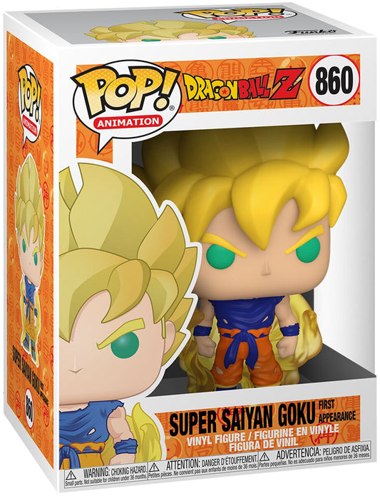 Dragon Ball Z Funko POP! Animation Vinyl Figure 860 SS Goku (First Appearance) 9 cm