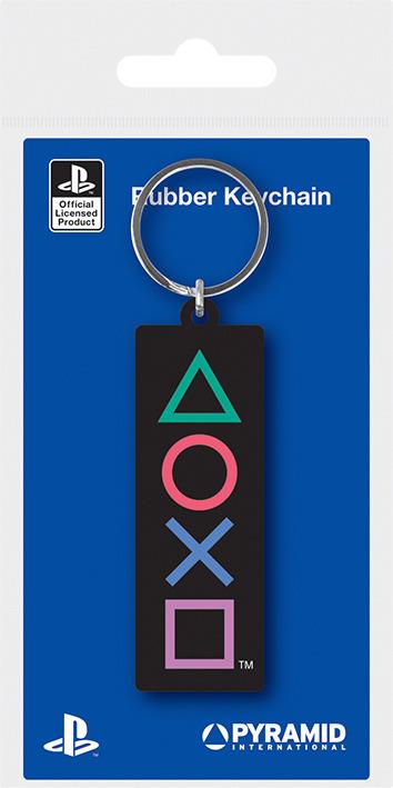 Playstation : Pyramid - Shapes Rubber Keychain (Portachiavi Gomma)