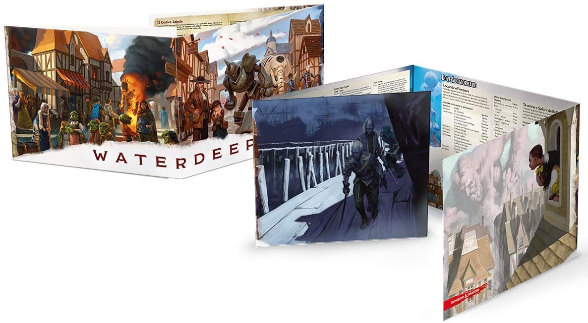 D&D 5A EDIZIONE ITA - SCHERMO DEL DUNGEON MASTER WATERDEEP