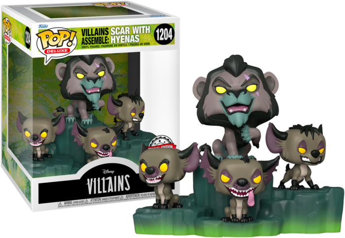 Disney Villains Assemble Funko POP! Moment! Vinyl Figures 1204 - Scar With Hyenas