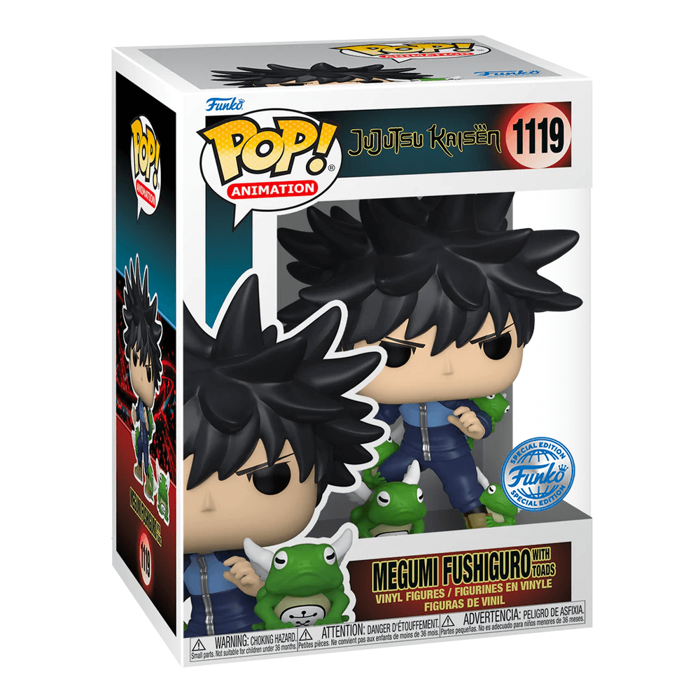Jujutsu Kaisen Funko POP! Animation Vinyl Figure 1119 Megumi w/Toads 9 cm SPECIAL EDITION