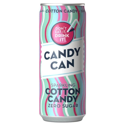 Candy Can Cotton Candy Zero Sugar, bevanda al gusto di zucchero filato 330ml
