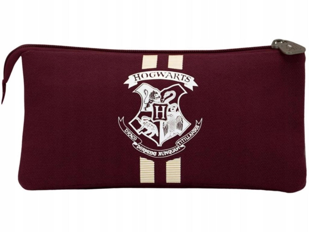 HARRY POTTER ASTUCCIO TRIPLO HOGWARTS BORDEAUX