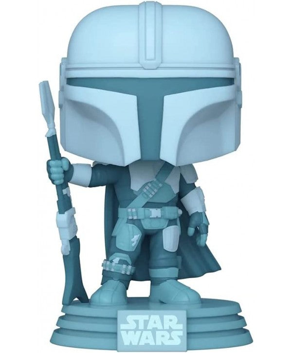 Star Wars The Mandalorian Funko POP! Vinyl Figure 345 The Mandalorian 9CM - Special Edition GLOWS IN THE DARK