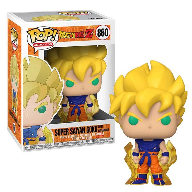 Dragon Ball Z Funko POP! Animation Vinyl Figure 860 SS Goku (First Appearance) 9 cm