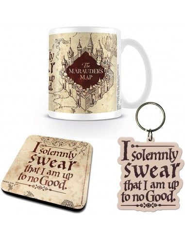 Harry Potter Gift Box Marauder's Map Tazza + Sottobicchiere + Portachiave