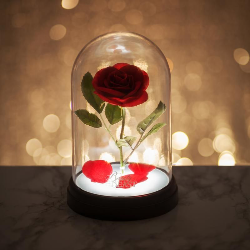 PP4344DPV2 - DISNEY THE BEAUTY AND THE BEAST - ENCHANTED ROSE LIGHT - La Bella e la Bestia Lampada