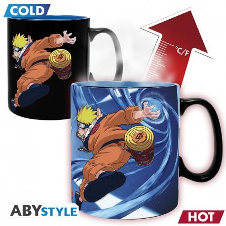 ABYMUG025- NARUTO - TAZZA HEAT CHANGE 460ML - NARUTO & SASUKE
