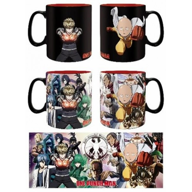 ABYMUG448 - ONE PUNCH-MAN - HEAT CHANGE MUG 460ML - HEROES