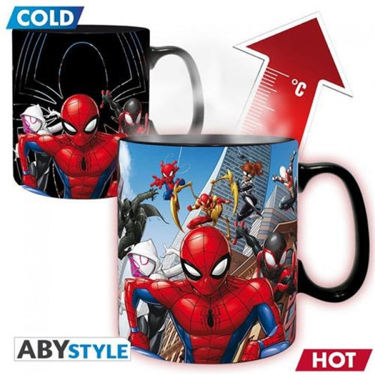 ABYMUG882 - MARVEL - TAZZA HEAT CHANGE 460ML - SPIDER-MAN MULTIVERSE