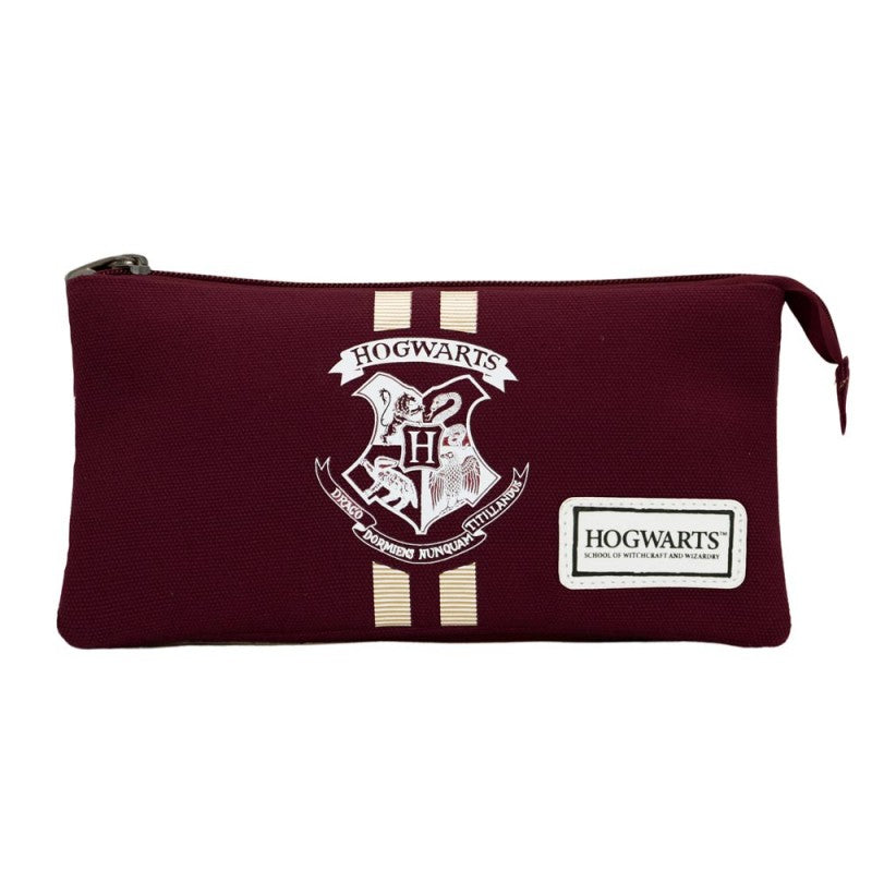 HARRY POTTER ASTUCCIO TRIPLO HOGWARTS BORDEAUX