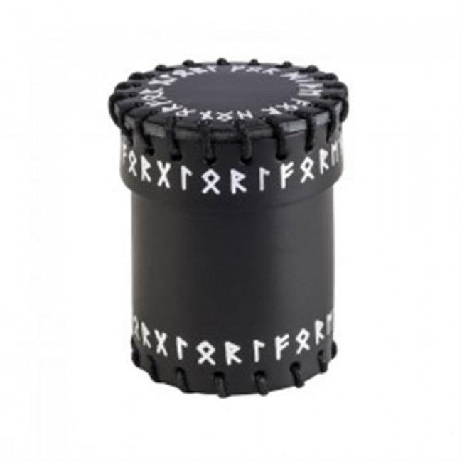 CRUN101 - RUNIC BLACK LEATHER DICE CUP