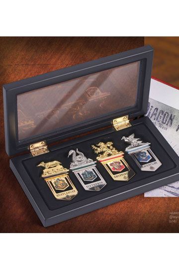 Noble Collection - Harry Potter - Set 4 segnalibri di Hogwarts
