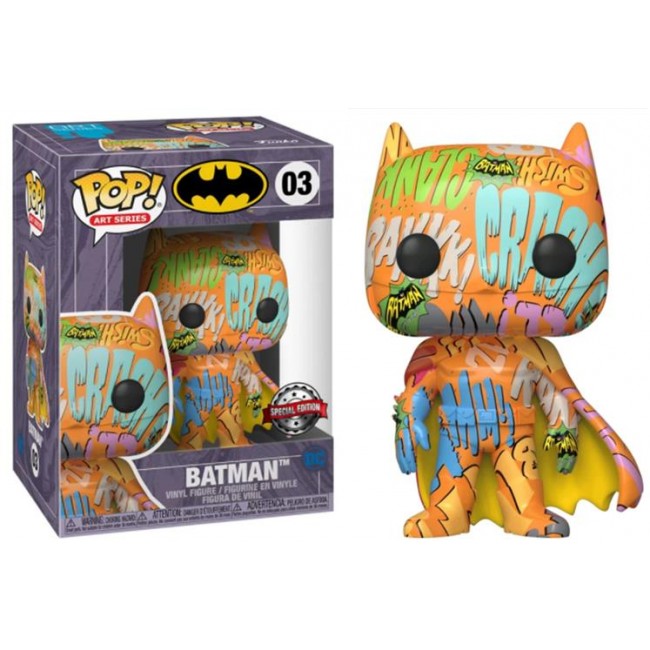DC HEROES - POP FUNKO VINYL FIGURE 03 BATMAN ARTIST SERIES (CASE INCLUDED) 9CM - SPECIAL EDITION