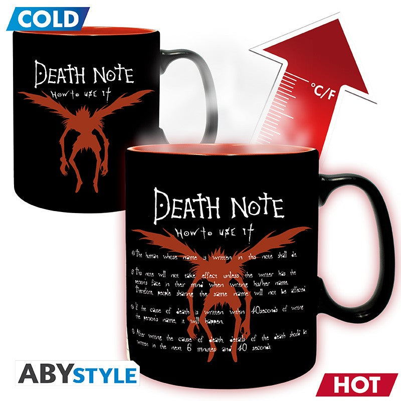 ABYMUGA034 - DEATH NOTE - TAZZA HEAT CHANGE 460ML - KIRA & RYUK