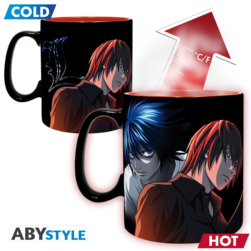 ABYMUGA034 - DEATH NOTE - TAZZA HEAT CHANGE 460ML - KIRA & RYUK