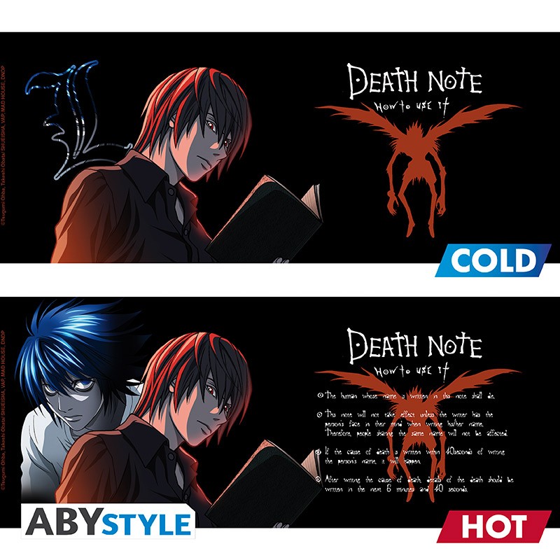 ABYMUGA034 - DEATH NOTE - TAZZA HEAT CHANGE 460ML - KIRA & RYUK