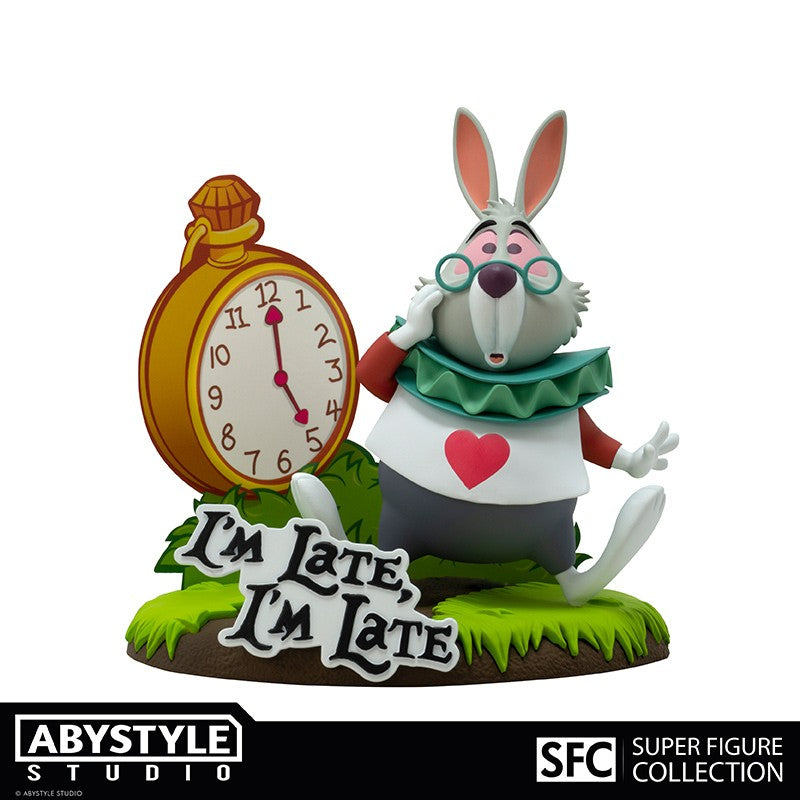 ABYFIG043 - DISNEY : ALICE IN WONDERLAND - SUPER FIGURE COLLECTION - BIANCONIGLIO WHITE RABBIT 10CM