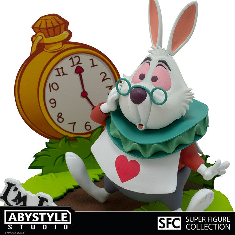 ABYFIG043 - DISNEY : ALICE IN WONDERLAND - SUPER FIGURE COLLECTION - BIANCONIGLIO WHITE RABBIT 10CM