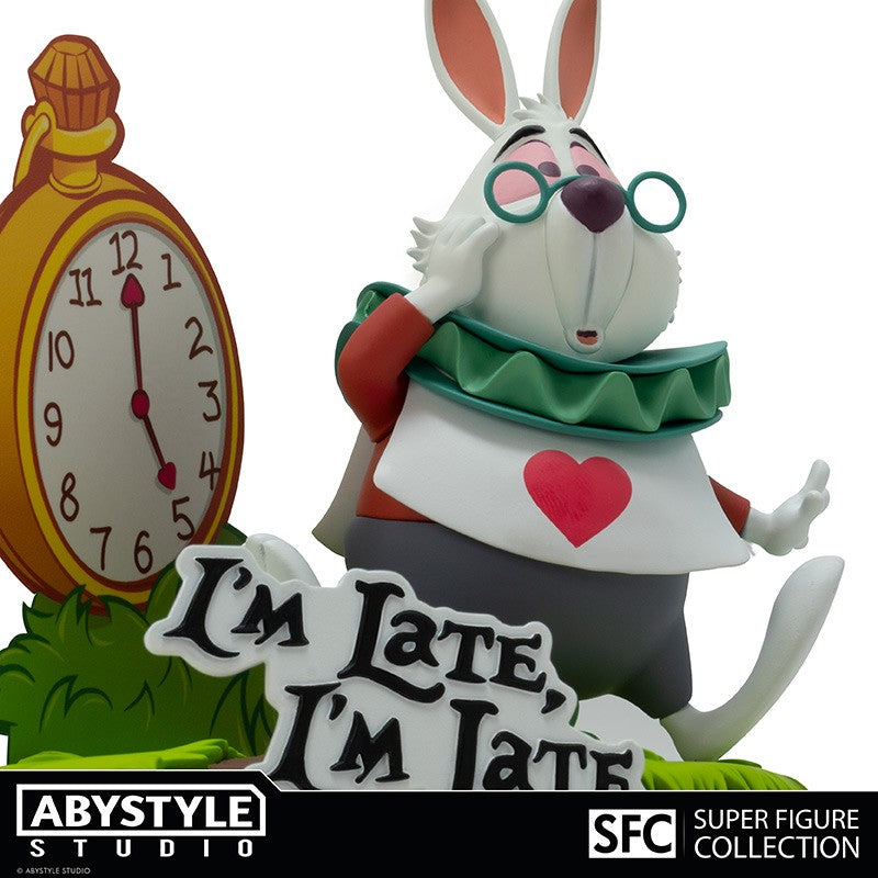 ABYFIG043 - DISNEY : ALICE IN WONDERLAND - SUPER FIGURE COLLECTION - BIANCONIGLIO WHITE RABBIT 10CM