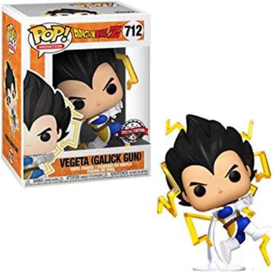 DRAGON BALL SUPER - POP FUNKO VINYL FIGURE 712 VEGETA GALICK GUN W/CHASE (MT) 9CM