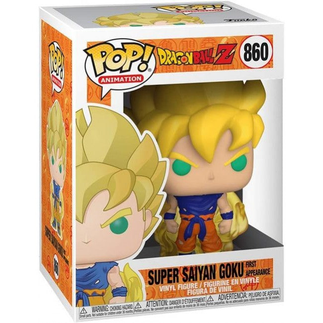 DRAGON BALL Z - POP FUNKO VINYL FIGURE 860 SUPER SAIYAN GOKU (GLOW IN THE DARK) 9CM