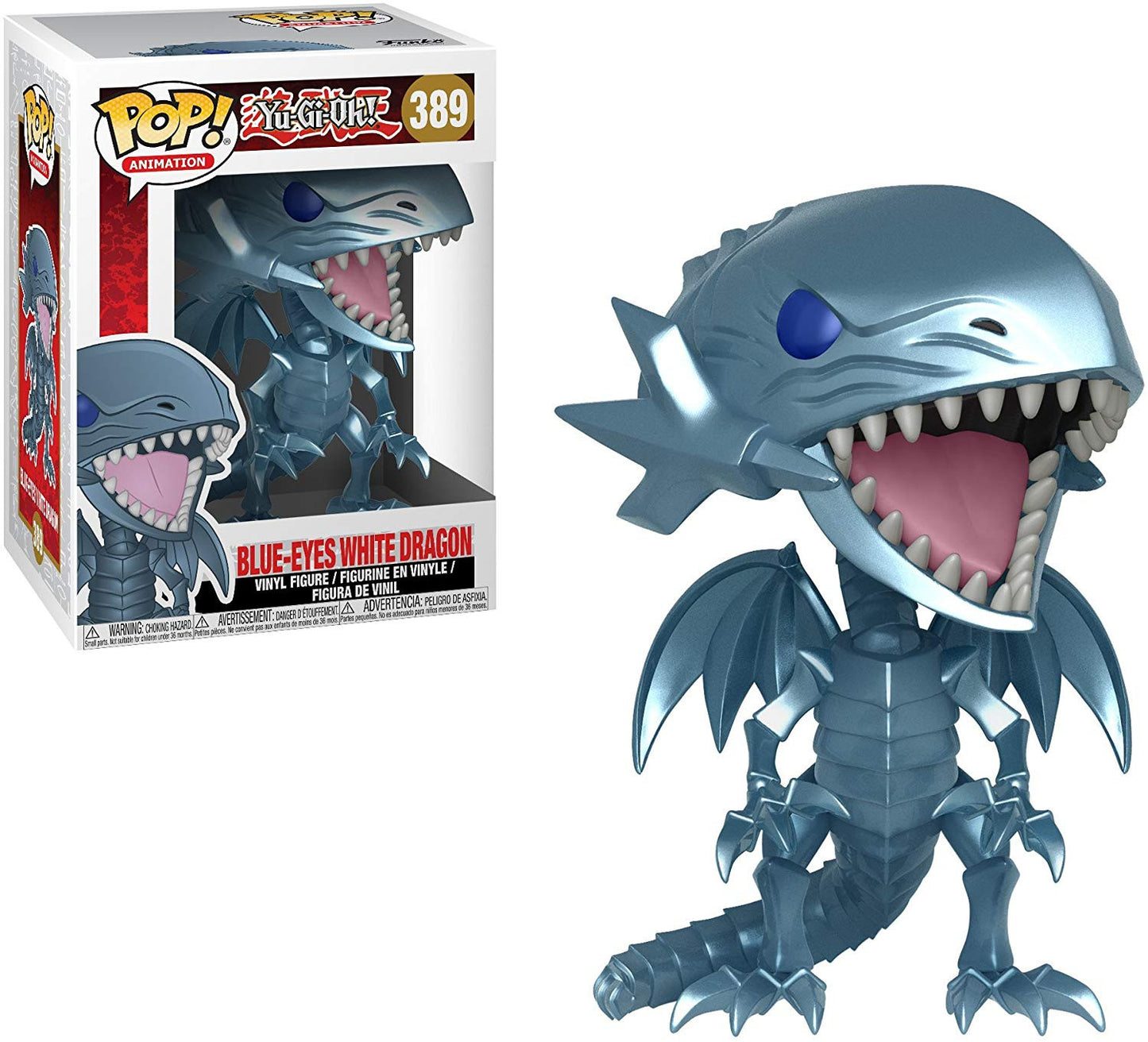 Yu-Gi-Oh! Funko POP! Animation Vinyl Figure 389 Blue Eyes White Dragon 9 cm