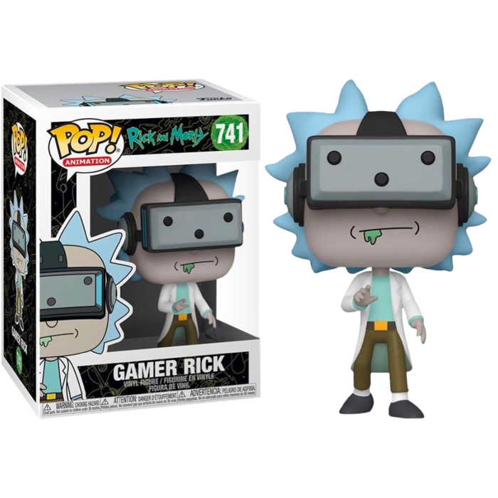 RICK AND MORTY - POP FUNKO VINYL FIGURE 741 GAMER RICK 9CM