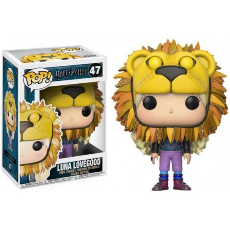 Harry Potter Funko POP! Movies Vinyl Figure 47 Luna Lovegood with Lion Head 9 cm