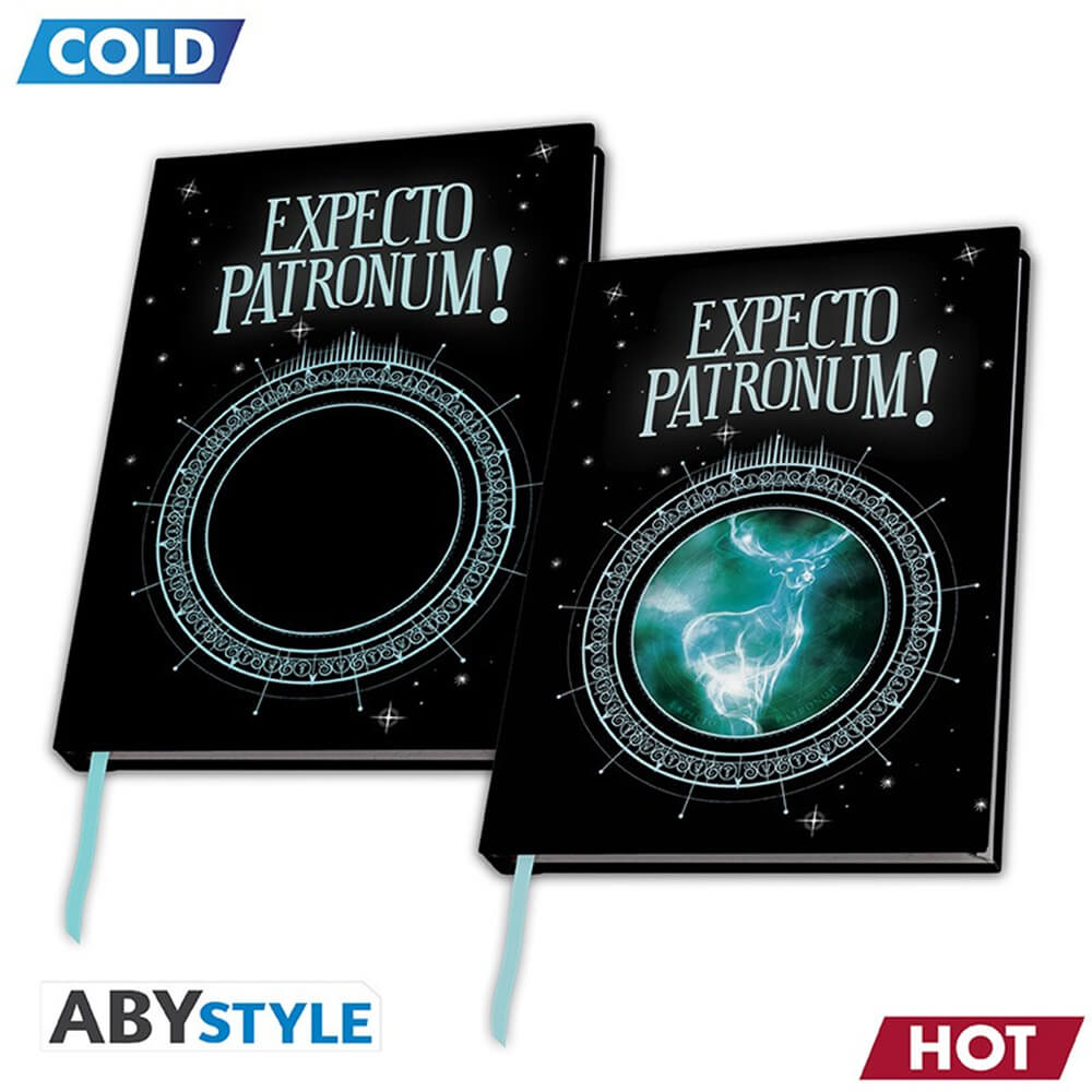 ABYNOT076 - HARRY POTTER - A5 HEAT CHANGE NOTEBOOK PATRONUS