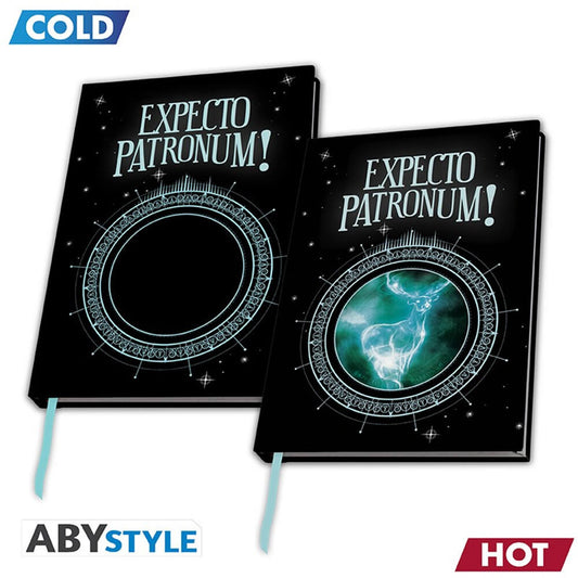 ABYNOT076 - HARRY POTTER - A5 HEAT CHANGE NOTEBOOK PATRONUS