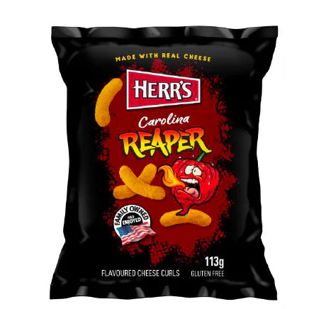 Herr’s Carolina Reaper Curls Patatine (113g)